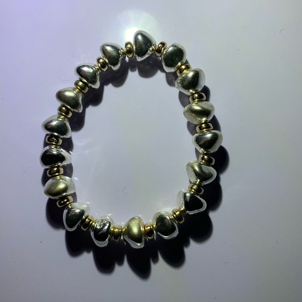 🗯5/$12! Nicole all metal beaded bracelet